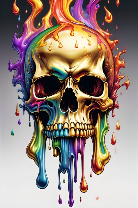 Sugar Skull Art Drawing, Skull Artwork Illustrations, Colorful Skull Art, Black Skulls Wallpaper, Skulls Art, Tupac Art, Dagger Necklace, Skeleton Illustration, Scary Tattoos