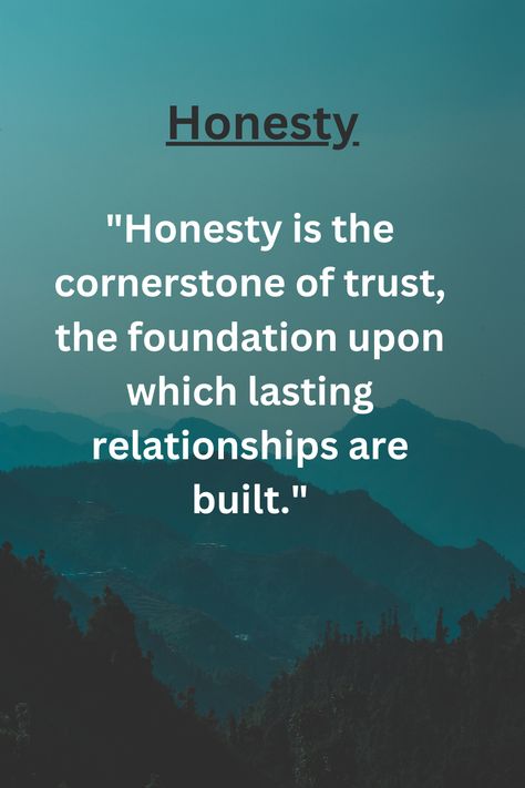 Embrace the power of honesty, for it not only reveals the true essence of character but also forges unbreakable bonds of trust. #Honesty #Integrity #Trustworthy #Character #Authenticity #BuildingBridges #TruthPrevails Quotes About Honesty In Relationships, Quotes About Honesty And Integrity, Honesty Quotes Relationship, Trustworthy Quotes, Quotes About Honesty, Honesty In Relationships, Integrity Quotes, Radical Honesty, Honesty Quotes