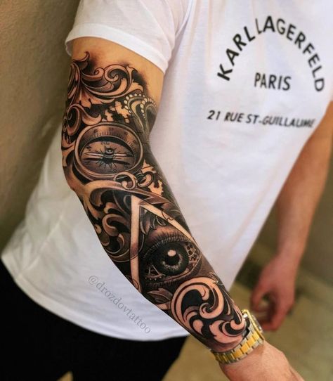 45 Most Popular Forearm Tattoos For Men Tato Flash, Female Tattoos, Forarm Tattoos, Cool Arm Tattoos, Men Tattoos, Forearm Sleeve Tattoos, Tattoos For Black Skin, Clock Tattoo, Full Sleeve Tattoos