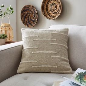 Filled Cushions - Small & Large Scatter Cushions | Dunelm Scandi Cushions, Cushion Inspiration, Green Living Room Decor, Earthy Elegance, Japandi Living, Cream Cushions, Living Room Update, Room Remodel, Living Room Green