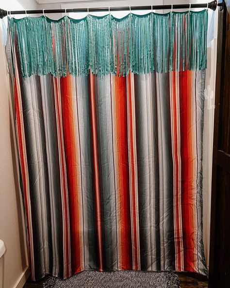 R U KIDDING ME 😍✨ ur bathroom is getting a huuuuge upgrade.. Check out our fringe shower curtains.. how fun are these!?! $58.99 - comes in serape + bull Western Shower, Western Shower Curtain, Western Boutique, Shower Curtains, Shower Curtain, Dream Home, Curtains, Shower, Boutique