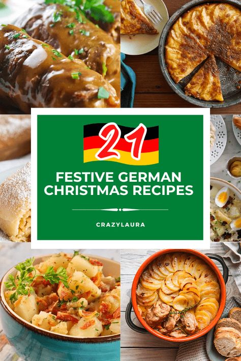 These festive and delicious German Christmas recipes will taste like a warm hug on cold winter days at home. #Christmas #Holiday #Recipes German Christmas Meal, Traditional German Christmas Dinner, German Christmas Food Traditional, Austrian Christmas Recipes, German Christmas Food Dinner, German Holiday Recipes, Hungarian Christmas Recipes, International Christmas Recipes, Untraditional Christmas Dinner