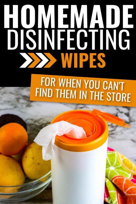 Whether you're trying to save money on disinfecting wipes or you just can't find them in the stores, you can easily make your own DIY disinfecting wipes with this homemade recipe using paper towels, bleach, distilled water, and tea tree oil (optional). #makeyourownwipes Diy Disinfecting Wipes, Homemade Disinfecting Wipes, Diy Disinfectant, Homemade Wipes, Wipes Diy, Homemade Lotions, Disinfectant Wipes, Plastic Containers With Lids, Clorox Wipes