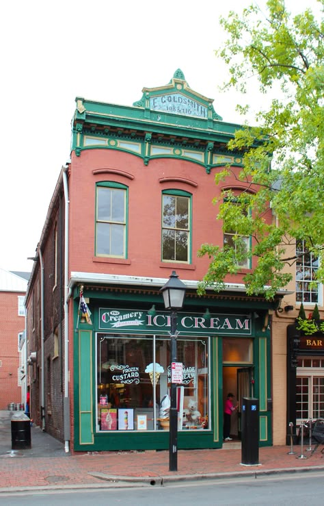 Old Town Alexandria Va, Town Building, Small Town Life, Old Town Alexandria, Alexandria Virginia, Dc Travel, Shop Fronts, Small Town Girl, Alexandria Va