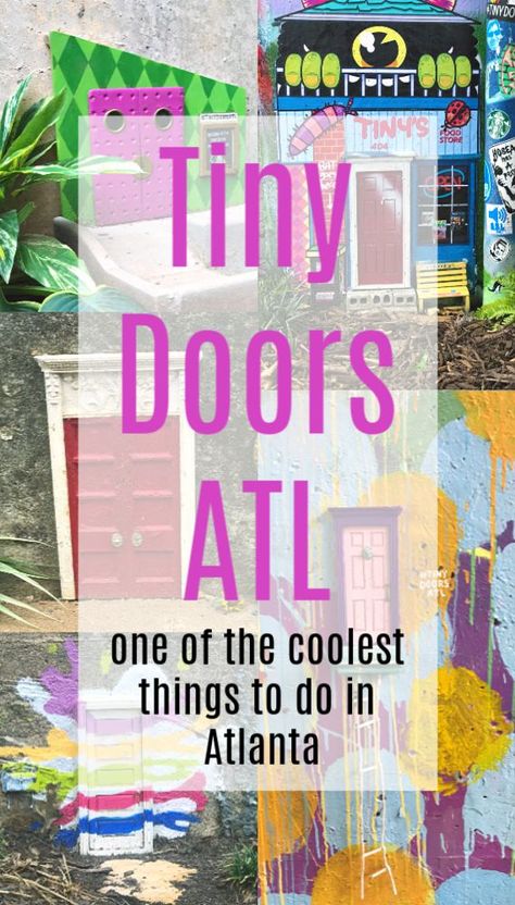 Tiny Doors ATL: Where and How to FInd Them Around Atlanta Tiny Doors, Things To Do In Atlanta, Atlanta Travel, Architecture Unique, Window Architecture, Georgia Vacation, Georgia Travel, Grant Park, Wound Care