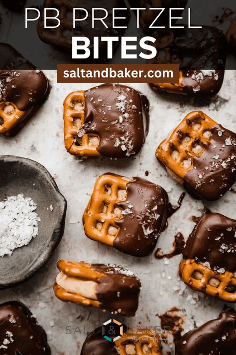 Experience the perfect blend of sweet and salty with our Peanut Butter Pretzel Bites recipe. Creamy peanut butter, mini pretzels, and luscious chocolate come together in bite-sized perfection. Ideal for snacking, gifting, or satisfying your cravings. #PeanutButterPretzelBites #SweetAndSalty #HomemadeTreats #EasyRecipe" Peanut Butter Pretzel Bites, Pretzel Bites Recipes, Peanut Butter Filled Pretzels, Peanut Butter Snacks, Chocolate Dipped Pretzels, Chocolate Covered Peanuts, Peanut Butter Pretzel, Salty Treats, Mini Pretzels