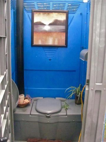 this is a friends port-a-potty that she decorated up while her bathroom is being remodeled Porta Potty Decorating Ideas, Porta Potty Wedding, Porta Potty Ideas, Italian Fest, Porta Potty, Her Bathroom, Ranch Weddings, Family Bbq, Grad Party