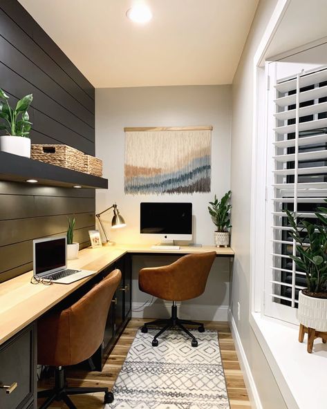 Small Office Room, Best Home Office Desk, Best Home Office, Basement Office, Home Office Design Ideas, Home Office Layout, Cozy Home Office, Office Design Ideas, Small Space Office