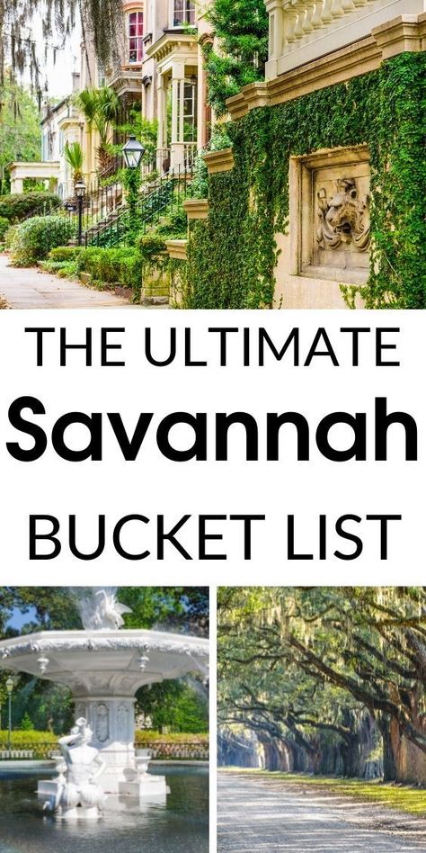 Looking for the best things to do in Savannah Georgia? Here's the ultimate Savannah bucket list that you need to grab. Find out all the top things to do and see in Savannah GA along with lots of tips and tricks. #Savannah #Georgia Savannah Georgia History, Top Things To Do In Savannah Georgia, Savahanna Georgia, Things To Do In Savannah Georgia, Savannah Georgia Outfit, Savannah Georgia Beach, Savannah Outfits, Savannah Georgia Vacation, Savannah Georgia Travel