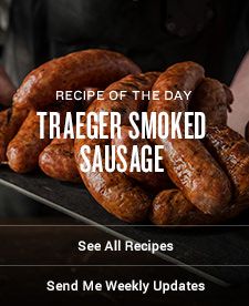 Traeger Smoked Sausage Recipe | Traeger Wood Fired Grills Traeger Sausage Recipes, Smoked Sausage On Pellet Grill, Rope Sausage Recipes, Smoked Sausage Recipe, Traeger Smoker Recipes, Traeger Chicken, Turkey Sausage Recipes, Traeger Smoker, Homemade Sausage Recipes