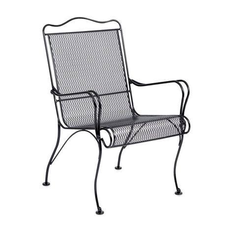 Woodard Tucson High Back Dining Chair | from hayneedle.com High Back Dining Chairs, Patio Lounge Chairs, Patio Dining Chairs, Patio Dining Set, Patio Seating, Back Patio, Lounge Chair Outdoor, Dining Arm Chair, Patio Dining