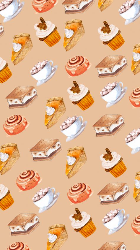 Color Phone Background, Cinnamon Rolls Wallpaper, Food Phone Wallpaper, Pumpkin Pie Wallpaper, Fall Screen Savers, Cinnamon Roll Pumpkin, Seasonal Wallpaper, Future Phone, Watch Wall