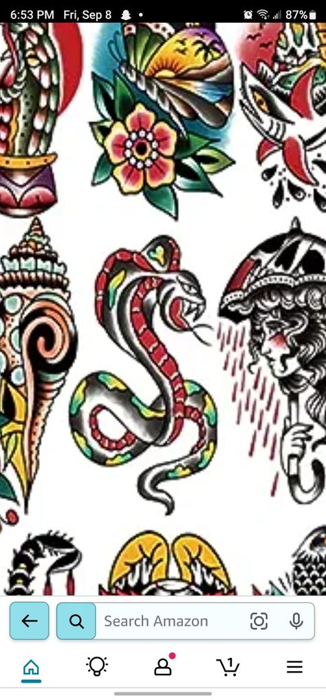 Traditional Tattoo Painting, Traditional Tattoo Old School, Neotraditional Tattoo, Traditional Style Tattoo, Traditional Tattoo Sleeve, Traditional Flash, Tattoo Flash Sheet, Tattoos Geometric, Old School Tattoo Designs