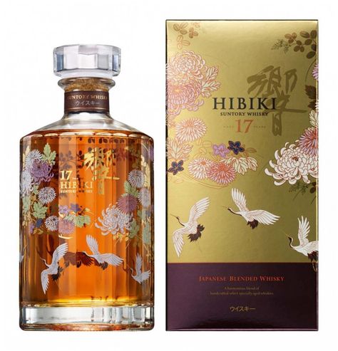 Hibiki 17 years special  25000 Hibiki Whisky, Asian Cocktails, Suntory Whisky, Whisky Collection, Blended Whisky, Bottle Design Packaging, Alcohol Packaging, Japanese Whisky, Whisky Bottle