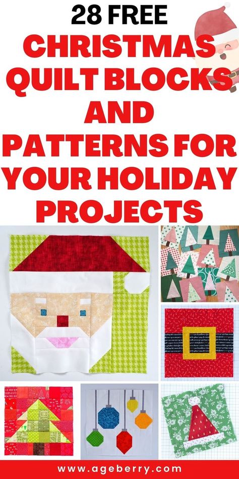 Discover 28 free Christmas quilt blocks and patterns perfect for your holiday projects. From festive trees and ornaments to charming gnomes and candy canes, this collection has something for every quilter. Create cozy throw pillows, table runners, or a full Christmas quilt with these easy-to-follow designs. Ideal for beginners and experienced quilters alike. Get ready to stitch up some holiday magic and add a personal touch to your Christmas decor.