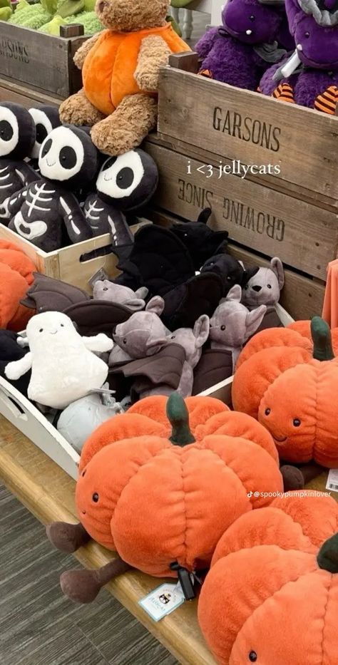 Fall Stuffed Animals, Halloween Stuffed Animals, Halloween Plushies, Jellycat Stuffed Animals, Fall Mood Board, Gilmore Girl, Preppy Fall, Pumpkin Spice Season, Fall Inspo