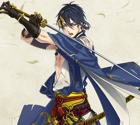 Touken Ranbu Mikazuki, Epic Pictures, Japanese Patterns, Google Co, Character Design References, Dnd Characters, Fantasy Character Design, Anime Drawings, Pixel Art