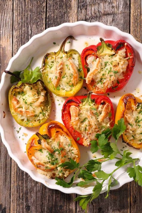 This stuffed bell peppers recipe will be your new favorite go-to dinner recipe. It has an Italian flair with a secret ingredient that we will share in the recipe. Costco Stuffed Peppers Recipe, Low Carb Stuffed Bell Peppers, Benihana Garlic Butter Recipe, Best Stuffed Pepper Recipe, Butter Beans Recipe, Raw Rice, Mexican Chicken Casserole, Stuffed Peppers Recipe, Bell Pepper Recipes