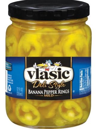 Pickle Banana Peppers Recipe, Perfect Fridge, Fridge Stock, Grill Night, Banana Pepper Rings, Recipes With Banana Peppers, Deli Style Sandwiches, Hot Banana Peppers, Pepper Rings