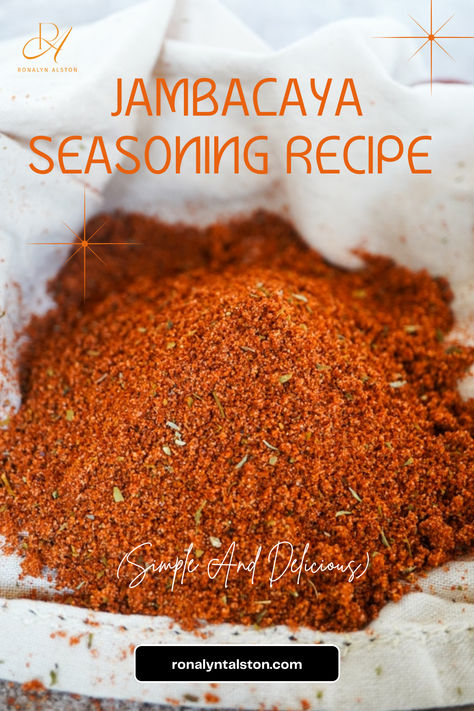 Jambalaya seasoning is the perfect blend of a creole seasoning recipe. The blend of spices has just the right amount of spice! This homemade spice mix can be added to things like my easy jambalaya recipe or a warm batch of French fries. Jambalaya Seasoning Recipe, Jambalaya Seasoning, Creole Seasoning Recipe, Easy Jambalaya Recipe, Best Jambalaya Recipe, Easy Jambalaya, Homemade Jambalaya, Cajun Seasoning Mix, Jambalaya Recipe Easy