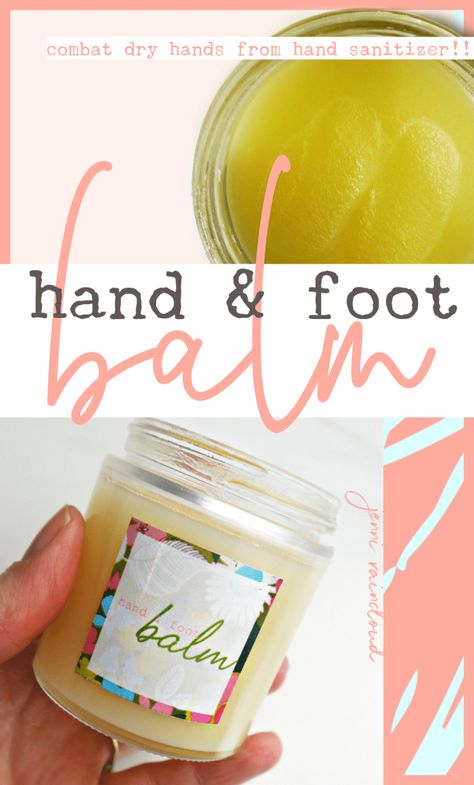 Foot Balm Recipe, Diy Hand Cream, Practical Crafts, Body Care Recipes, Dry Heels, Hand & Foot Cream, Hand Salve, Soap Business, Cracked Hands