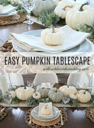 Fall Dining Room Table Decor, Pumpkin Tablescape, Fall Dining Room Table, Halloween Chic, Fall Dining Table, Room Table Decor, Fall Dining Room, Fall Table Centerpieces, Pumpkin Display