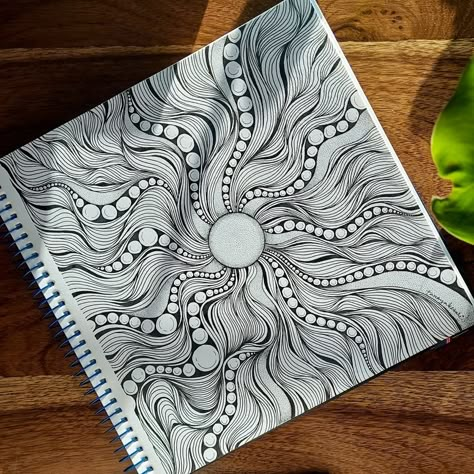 How cool is this fine line doodle art by @inkterestingstories 😍 It’s amazing what you can create with just a black pen and paper.  We think drawing abstract patterns and lines is a great way to zone out and practice mindfulness. Do you relax by doodling? Let us know in the comments! Thanks Tanaya for sharing your drawing with us! 💖  #doodling #mindfulness #artmeditation #artjournal #sketchbook #inkart #finelineart #linedrawing #inkdrawing Line Doodle Art, Black Pen Art, Think Drawing, Pen Art Doodle, Art Is Dead, Mindfulness Art, Line Doodles, Practice Mindfulness, Zen Doodle Art