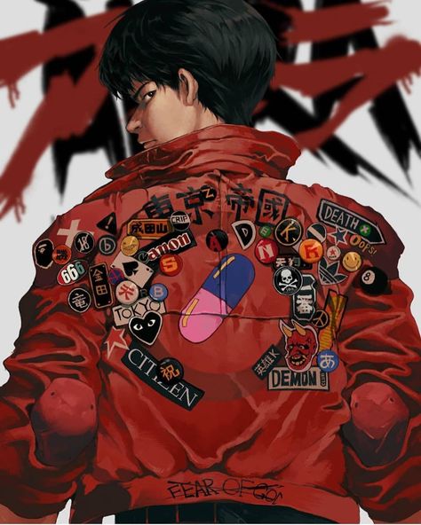 CyberPunk113 on Instagram: “KANEDA ⚡️Follow: @cyberpunk113⚡️ Artist: @suzumesakiii - - - - #conceptart #akira #kaneda #tetsuo #neotokyo #battleangel #battleangelalita…” Akira Poster, Shotaro Kaneda, Akira Anime, Battle Angel Alita, Neo Tokyo, Anime City, Poster Anime, Old Anime, Anime Wall Art