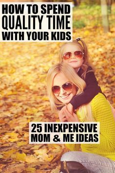 Have you ever caught yourself sitting on the couch after a long day wondering when you last spent good, quality time with your child? Yes? Well, you're not alone. Life can get crazy busy, but it's important to turn off distractions, live in the moment, and enjoy the time we have with those we love. Here are 25 simple and inexpensive mom and me ideas to help you connect and have fun with your kids every. single. day. Baby Sleep Problems, Pregnant Mom, First Time Moms, Mother And Daughter, Positive Parenting, Raising Kids, Parenting Advice, Parenting Tips, Quality Time