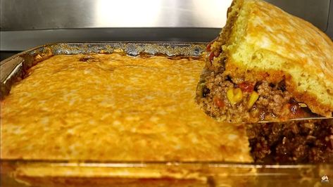 Cornbread Enchilada Bake, Mexican Cornbread Casserole Jiffy Ground Beef, Vintage Mexican Casserole, Cornbread And Ground Beef, Cornbread Casserole Jiffy, Cream Of Corn, Mexican Cornbread Casserole, Jiffy Cornbread Mix, Mexican Cornbread