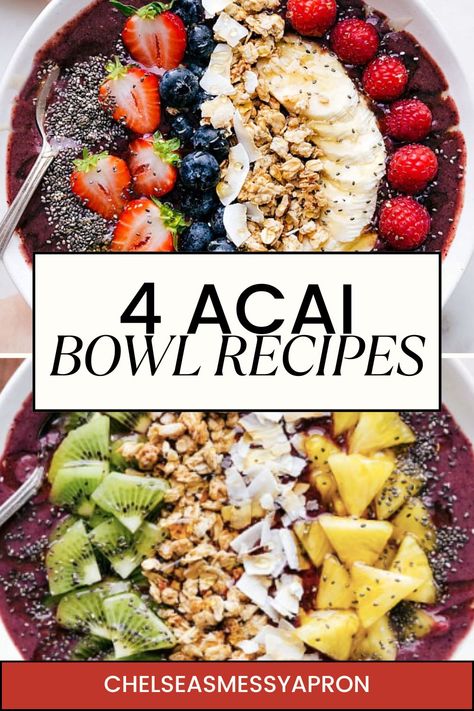 Everything you need to know to make your own Acai Bowl Recipe from home! #breakfast #quick #easy #simple #brunch #acaibowl Homemade Acai Bowl Recipe, Acai Bowl Recipes Healthy, Best Acai Bowl Recipe, Acai Bowl Recipes, Acai Bowl Recipe Easy, Acai Smoothie Bowl Recipe, Homemade Acai Bowl, Acai Recipes, Acai Bowl Recipe