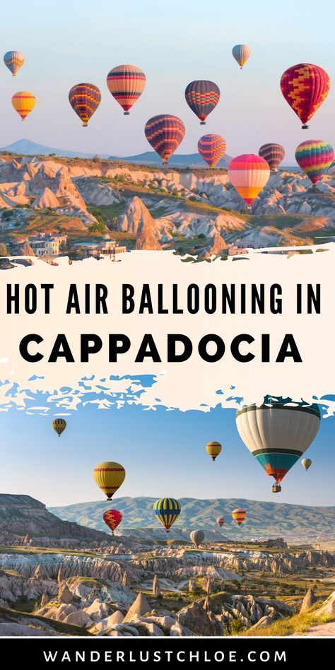 Turkey Hot Air Balloon, Things To Do In Cappadocia, Cappadocia Balloon, Turkey Cappadocia, Turkey Vacation, Turkey Travel Guide, Cappadocia Turkey, Hot Air Balloon Rides, Air Balloon Rides