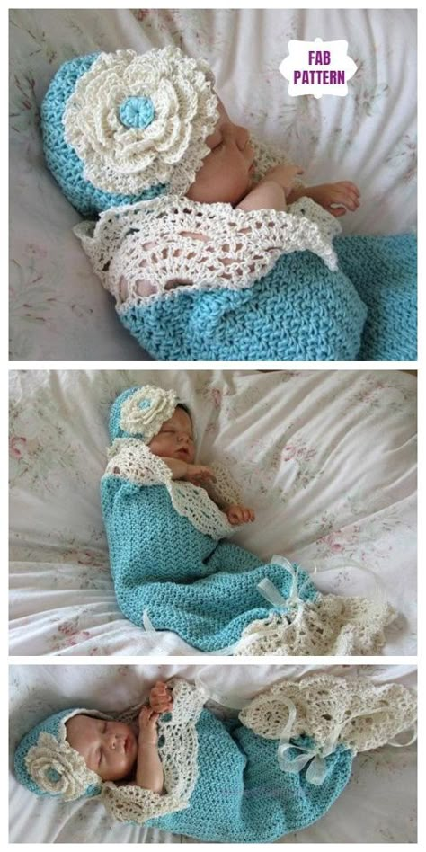 Crochet Seaside Cottage Snuggle Cocoon and Hat Set Crochet Patterns Crochet Cocoon Pattern, Crochet Snuggle, Crochet Baby Cocoon Pattern, Baby Cocoon Pattern, Crochet Baby Blanket Beginner, Crochet Cocoon, Crochet Baby Cocoon, Crochet For Beginners Blanket, Baby Cocoon