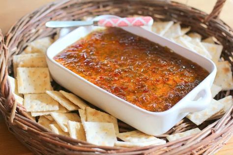 Tarragon Vinaigrette, Goat Cheese Spread, Jalapeno Pepper Jelly, Salad With Grapes, Pepper Jam, Goat Cheese Appetizer, Sweet N Spicy, Baked Goat Cheese, Cream Cheese Topping