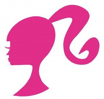 Barbie logo head Barbie Logo Painting, Barbie Symbol, Barbie Branding, Barbie Silhouette Party, Happy Birthday Doll, Barbie Svg, Barbie Party Supplies, Barbie Doll Birthday Cake, Horse Stencil