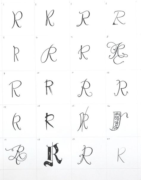 Letter R and Raspberry Study, dip pen styles R In Different Fonts, L And R Tattoo, The Letter R Tattoo, Letter R Tattoo Ideas Design, Letter R Nails Designs, Small R Tattoo Letter, Letter R Tattoo Ideas Fonts, Initial R Tattoo, R Finger Tattoo