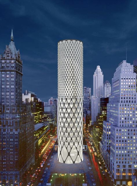 Parametric Tower, Architectural Buildings, Elevator Design, Eco City, Office Tower, Skyscraper Architecture, Building Concept, Hospital Design, High Rise Building