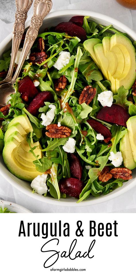 Beet And Goat Cheese Salad Recipes, Beet And Goat Cheese Salad, Beet Salad With Goat Cheese Balsamic, Arugula Goat Cheese Salad, Arugula Beet Goat Cheese Salad, Roasted Beet Goat Cheese Walnut Salad, Flavorful Chicken Breast Recipes, Beet Goat Cheese Salad, Arugula Salad Recipes