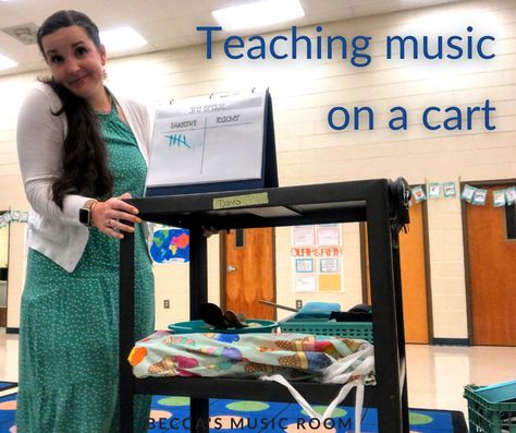 Teaching On A Cart, Teaching From A Cart, Talking Tips, Teacher Cart, Teacher Development, Music Therapist, Elementary Music Lessons, Elementary Music Teacher, Teacher Must Haves