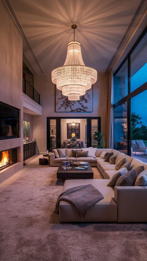 Mansion Lounge Room, Aesthetic Living Room Luxury, Dream Home Living Room Luxury, Living Room Mansion Luxury, Big Living Room Ideas Modern Luxury, Big Living Room Ideas Luxury, Living Lavish Aesthetic, Big Modern House Interior, Luxury Living Room Flooring Ideas