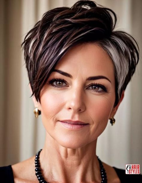 #hairstyles #haircut In 2024, the world of fashion and beauty continues to evolve, offering an array of stylish options for women over 50. Short hairstyles are not just a trend but a statement of confidence and individuality. In this article, we delve into the trending short hairstyles that are perfect for women navigating their fabulous fifties and beyond. Whether you're seeking a low-maintenance look or a bold transformation, there's a hairstyle to suit every personality and... Short Edgy Hair, Trending Short Hairstyles, Over 50 Short Hairstyles, Pixie Hair Color, Textured Pixie, Short Sassy Haircuts, Funky Short Hair, Dark Brunette Hair, Short Dark Hair