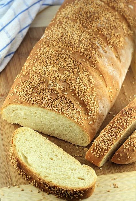 Semolina Bread Recipe, Semolina Bread, Italian Bread Recipes, Semolina Flour, Semolina Pasta, Pizza Roll, Recipe Pasta, Country Bread, Seed Bread