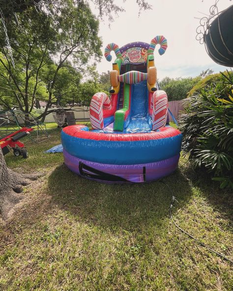 22ft Sugar Rush Orlando , FL Are you looking for water slide rentals in central Florida? Do you like candy ? Say no more !! Check out this slide topping out at 22ft this will definitely get your heart pumping!! This is perfect for school events , corporate events and just a backyard party . 🎉 Thanks for choosing Too The Moon Bounce Co for all your bounce needs!! 🙏🏻 We deliver clean units 🧽 We deliver on time ⏰ We deliver professionally 🧑‍🏫 We deliver the fun 🤩 Bounce house rental Apo... Water Slide Rentals, Moon Bounce, Bounce House Rentals, Heart Pumping, Bouncy Castle, School Events, Backyard Party, Bounce House, Water Slide