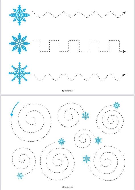 Winter Activities Preschool, Kids Worksheets Preschool, Baby Play Activities, Winter Kindergarten, Preschool Activities Toddler, Winter Activities For Kids, Preschool Writing, Winter Preschool, Winter Crafts For Kids