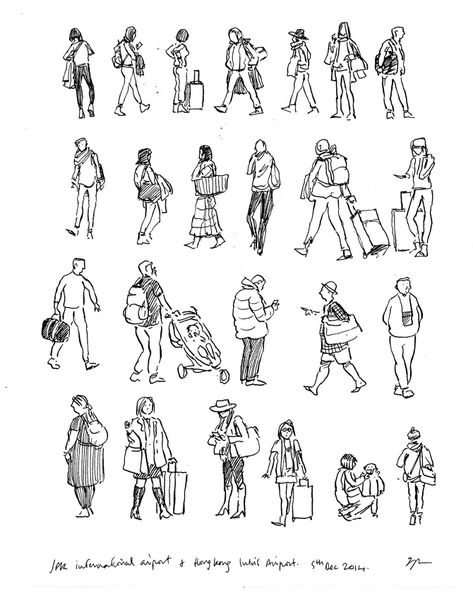 Rows of Humans #2 - Jeff the Peff Crowd Drawing, Landscape Design Drawings, Human Body Drawing, Human Figure Sketches, Architecture People, Sketches Of People, People Figures, Architecture Design Sketch, Human Drawing