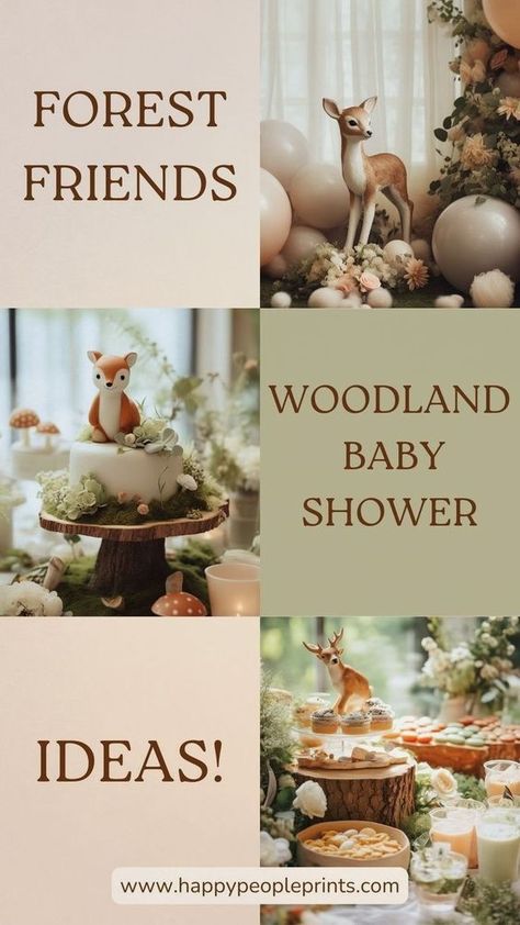 Unveil the charm of a Woodland Baby Shower with Forest Friends at the center stage. Discover forest-inspired baby shower ideas that cater to both boys and girls. Explore woodland cakes adorned with adorable creatures and mouthwatering treats. Elevate the ambiance with woodland decorations and a welcoming Forest Friends Baby Shower Theme. Step into this enchanting forest world! Boho Forest Baby Shower, Baby Shower Ideas Woodland Theme, Friends Baby Shower Ideas, Friends Baby Shower Theme, Forest Friends Baby Shower Ideas, Forest Animals Baby Shower Ideas, Outdoorsy Baby Shower, Woodland Animal Baby Shower Theme, Woodland Tablescape