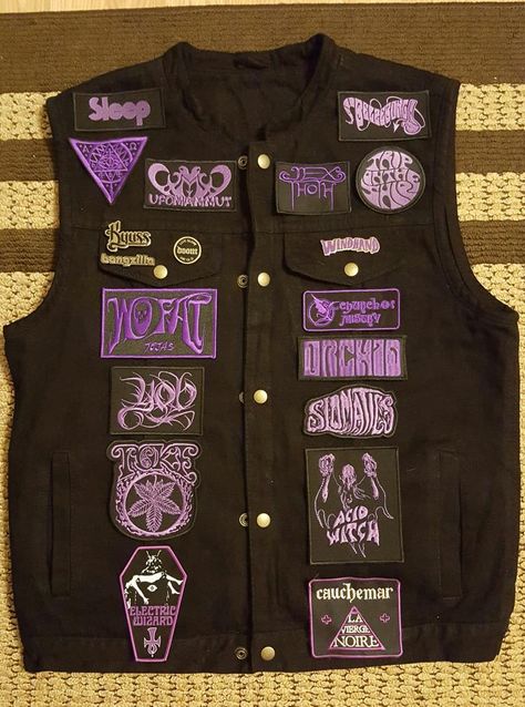 Imgur: The most awesome images on the Internet Promise Bracelets, Metal Patches, Battle Jackets, Battle Vest, Punk Culture, Battle Jacket, Metal Clothing, Concert Outfits, Cute Anime Profile Pictures