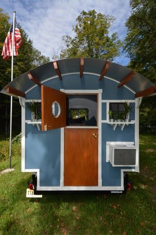 Build a Custom Camper Gypsy Wagon!: 26 Steps (with Pictures) Home Made Camper Trailer, Micro Cabin, Shed Tiny House, Cottage Tiny House, Diy Camper Trailer, Tiny House Camper, Custom Campers, Build A Camper, Shepherds Hut