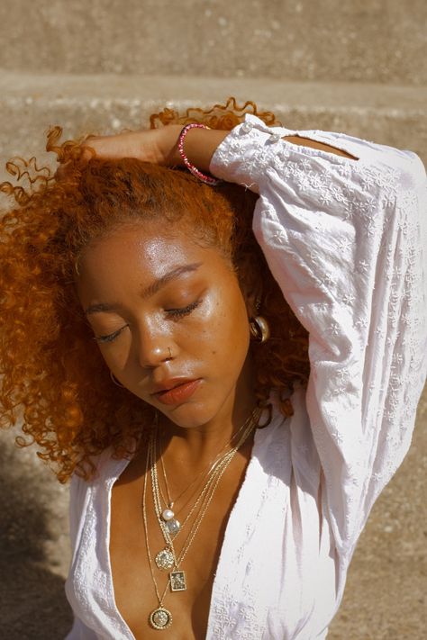 Pelo Afro, Dyed Natural Hair, Hair Inspo Color, Dream Hair, Hair Color For Black Hair, Ginger Hair, Afro Hairstyles, Black Girls Hairstyles, Hair Hacks