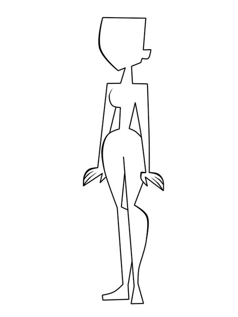 tdi Total Drama Body Template, Total Drama Oc Template, Total Drama Rama Body Base, Total Drama Island Template, Kim Possible Drawing Base, Total Drama Island Characters Body Base, Tdr Character, Total Drama Template, Total Drama Island Body Base